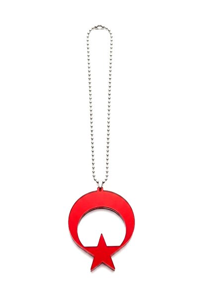 BsElektronik زينة مرآة السيارة تركيا مزدوج الوجهين أيمنان تصميم نجمة حمراء من...