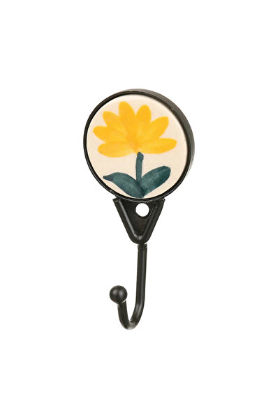 OEM Αυτοκόλλητη κρεμάστρα, μοτίβο λουλουδιών, απλή κρεμάστρα, πορσελάνη και μ...