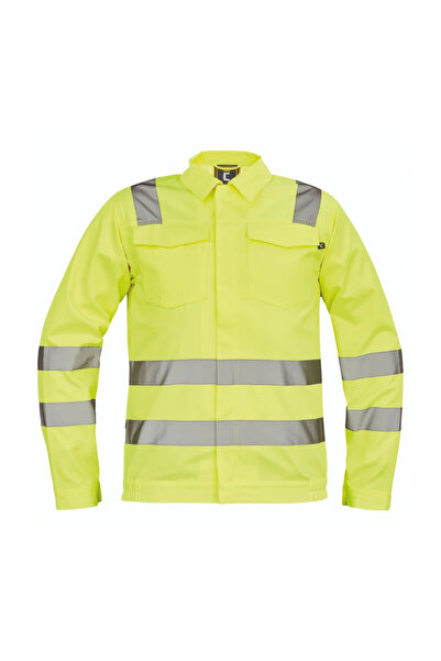 OEM Jacheta de lucru Malaga, bumbac si poliester, marimea 54 (XL), glben HV