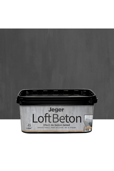 OEM Vopsea decorativa Jeger, efect Loft Beton, gri nr. 4, 2 L
