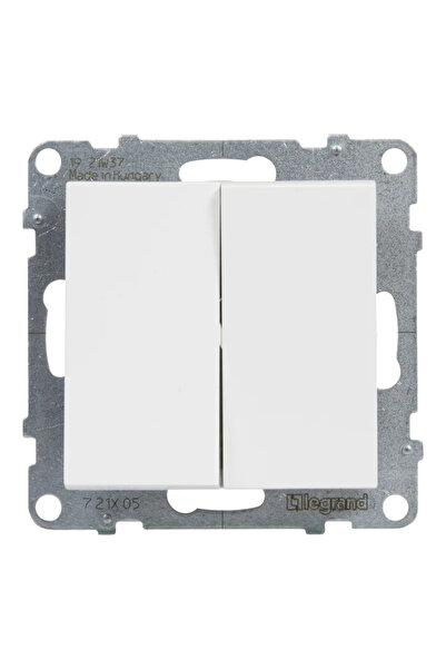 OEM SUNO double switch, automatic terminals, IP20, white