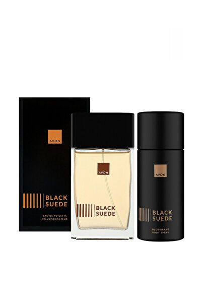 AVON Black Suede Erkek Parfüm EDT 100 ml & Black Suede Vücut Spreyi 150 ml - ...
