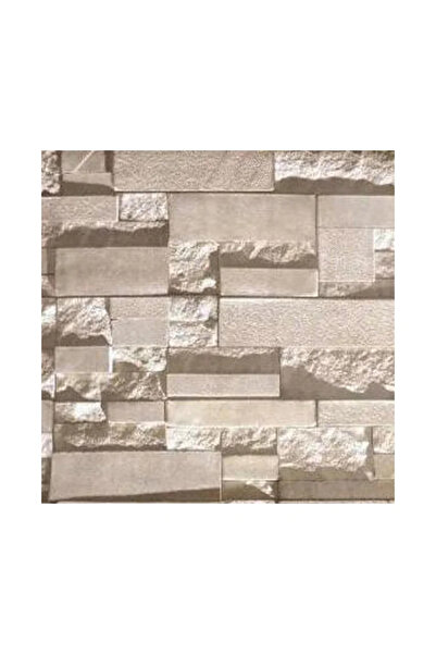 OEM Αυτοκόλλητο διακοσμητικό πάνελ τοίχου, μοτίβο κρεμ πέτρας, 70 x 77 εκ.