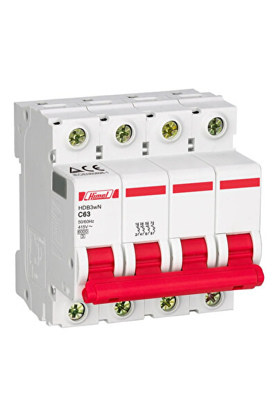 OEM Διακόπτης Himel 4P, C, 63A, 4,5 kA