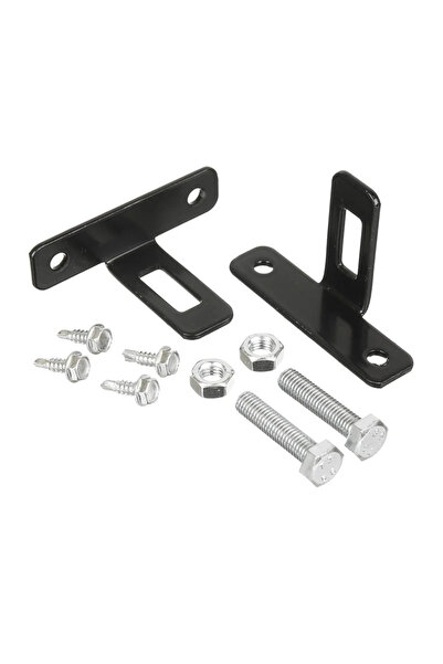 OEM Βάση στήριξης πάνελ T, γαλβανισμένο μέταλλο, μαύρο (σετ 2 τεμαχίων)