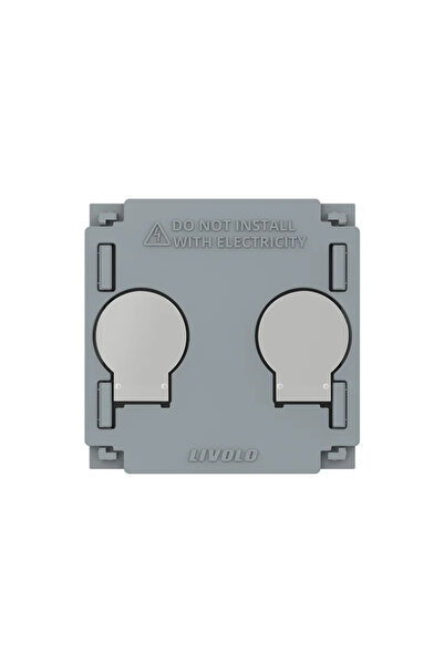 OEM Intrerupator dublu cap scara Livolo, tactil, IP20, gri