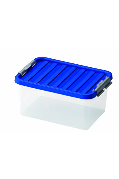 OEM Storage box, Clipbox, plastic, 34 x 23 x 16 cm, 8 L, with lid