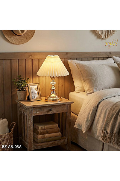 Hinora غطاء مصباح معدني مزخرف بالأحجار مع خطوط بيضاء على شكل مروحة