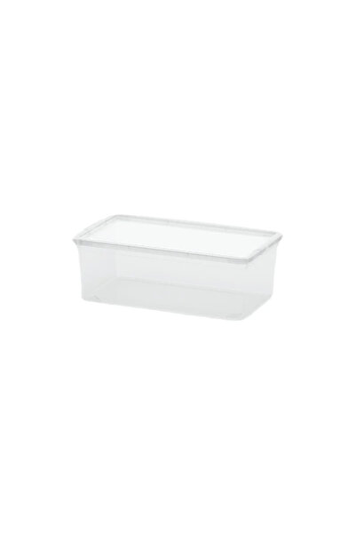 OEM C-Box storage box, plastic, 33.5 x 19 x 12 cm, 6 L, Sheer, with lid