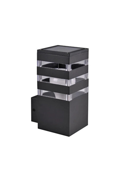 OEM Aplica exterior Teksas, 1 x E27, 12 W, IP44, gri