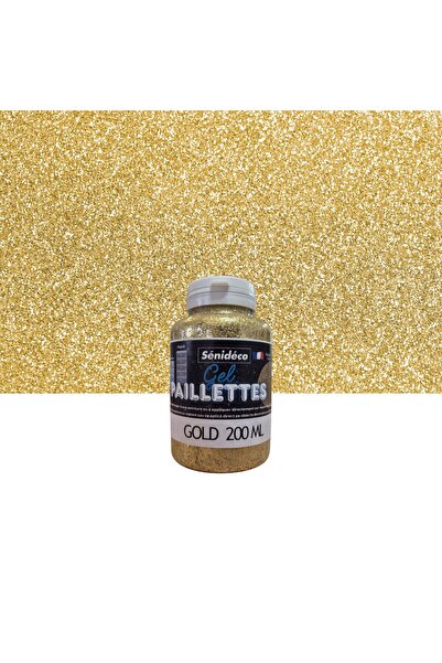 OEM Γκλίτερ τζελ για διακοσμητική βαφή με εφέ, Senideco, χρυσό, 200 ml