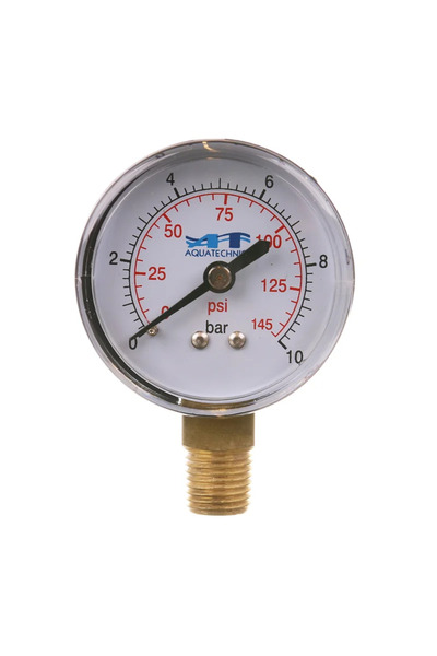 OEM Ακτινικό μανόμετρο Ensyco, πλαστικό, εξωτερικό σπείρωμα, Ø 1/4", 10 bar