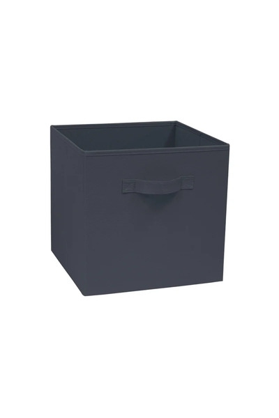 Spaceo Storage box 31 x 31 x 31 cm, Kub Paris 1, dark gray