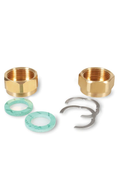 OEM Set of 4 brass nuts, for installing stainless steel tube, Ø 16 mm, 3/4' c...