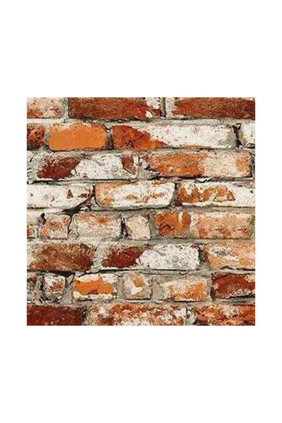 OEM Αυτοκόλλητο διακοσμητικό πάνελ τοίχου, μοτίβο με κόκκινη πέτρα, 70 x 77 εκ.
