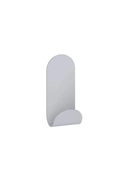 sensea Cuier baie Basic, o agatatoare, din otel, fixare prin lipire, alb lucios