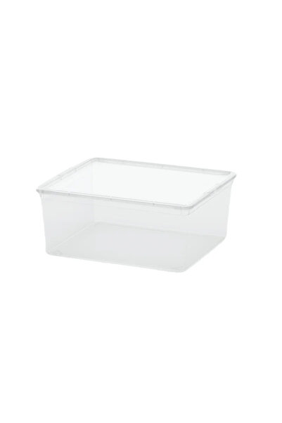 OEM Cutie depozitare C-Box, din plastic, 40 x 34 x 17 cm, 18 L, transparent, ...