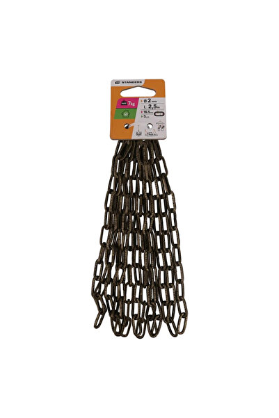 STANDERS Αλυσίδα πολυελαίου από αντικέ ατσάλι Standers, Ø 2 mm, 2,5 μέτρα, μέ...