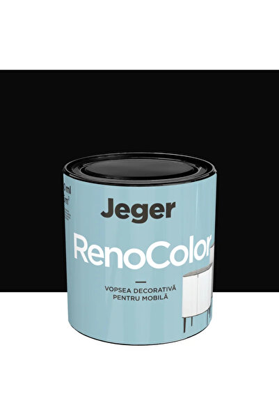 OEM Jeger Reno furniture paint, black, satin finish, 0.45 L