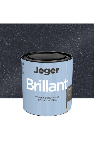 OEM Jeger Brillant furniture paint, carbon, glossy look, 0.5 L