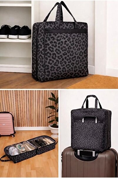 MorOflan Lüx Ayakkabı Hurcu 6 Bölmeli Ayakkabı Organizer Valiz İçi Seyahat Ay...