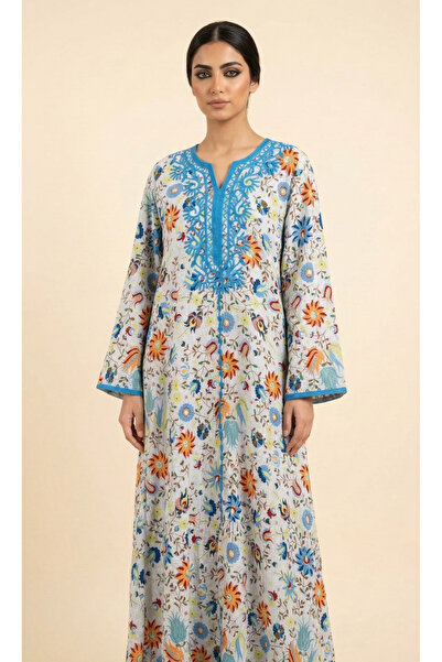 Moda Line Women's casual shirt with embroidery on the collar, comfortable