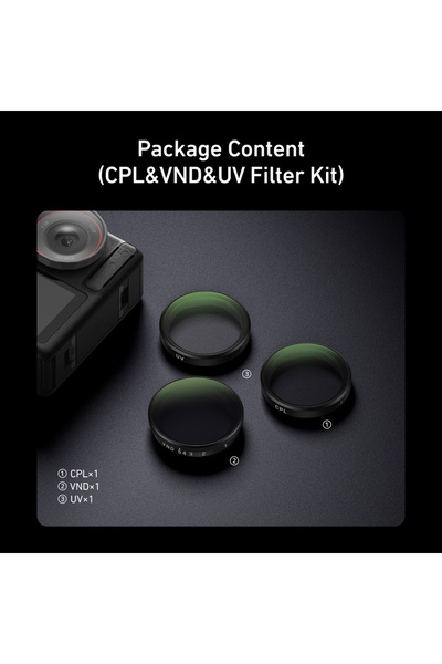 Choice3 CPL VND UL TELESIN CPL ND8 ND16 ND32 UV VND Lens Set Aluminium Alloy ...