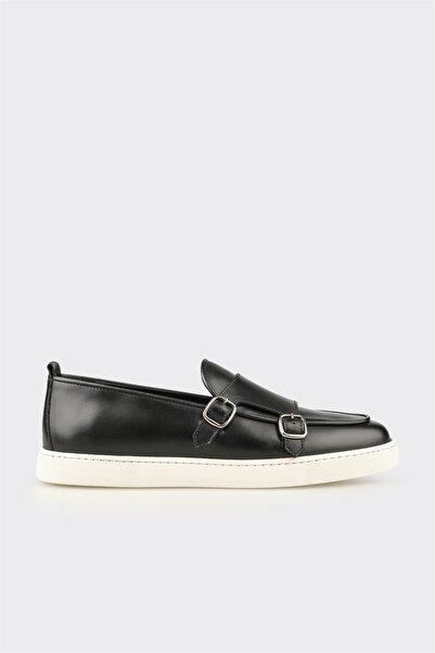 Elle Shoes Siyah Deri Erkek Günlük Ayakkabı