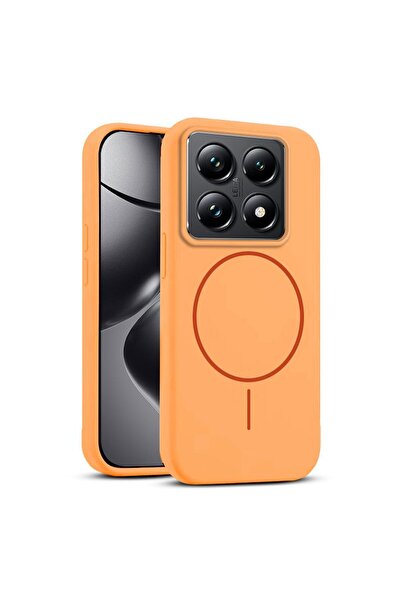 Zebana Xiaomi Mi 14T Pro Uyumlu Kılıf Liquid Soft Silikon Kılıf (Kablosuz Şar...