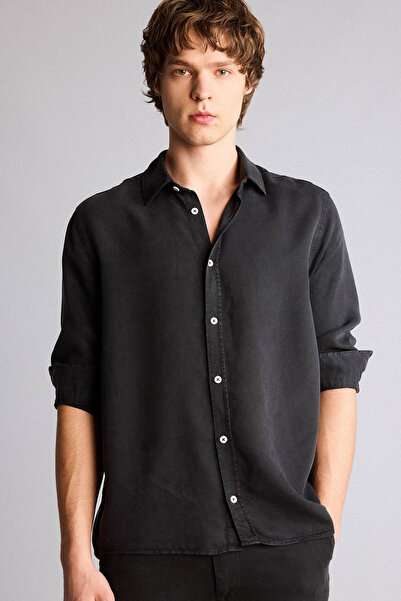 DeFacto Premium Anthracite Men's Shirt H0767Ax/Ar221