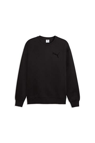 Puma ESSENTIALS Elevated Cat Logo Erkek Geniş Kesim SWEATSHIRT