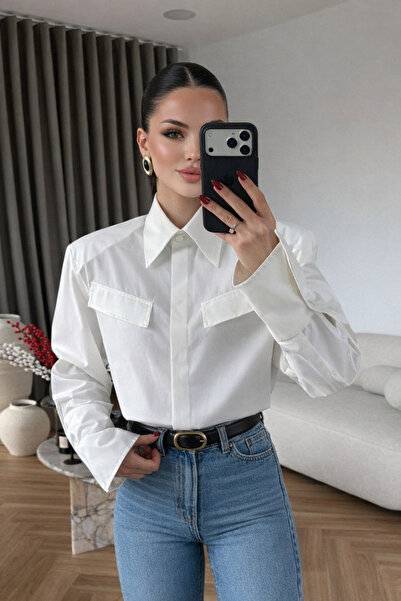 Rute butik Manşet detaylı Gömlek