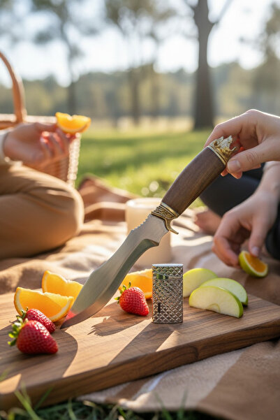 MERTCAN KNİFE Hediyelik 2li çakmak Piknik doğa kamp bıçağı hediyelik koleksiy...