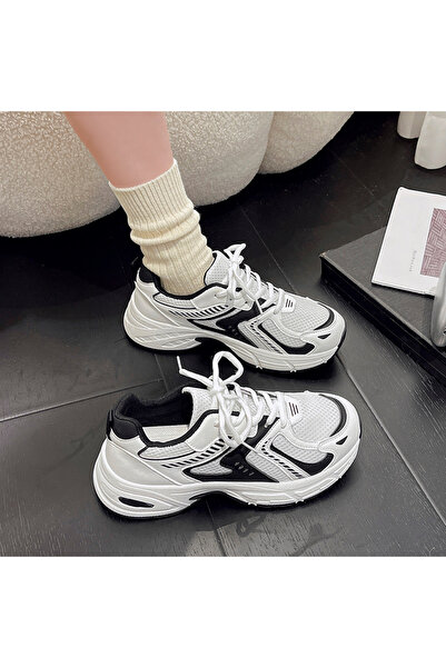 SOSENFER Women's Walking Shoes, Comfortable and Non-slip Chunky Sneakers for ...