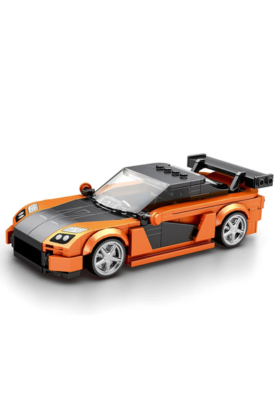 choice2 No Box 367PCS Orange Sports Car Building Block Creative City Vehicle ...