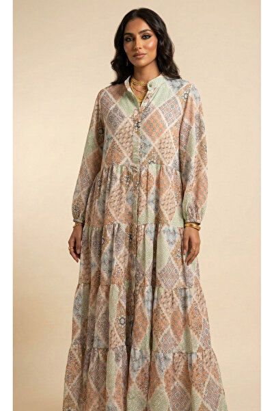 Moda Line Women's dress with various patterns and sparkling sequins