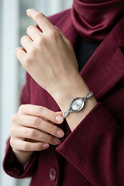 InStyle Shaped Stone Cord Silver Women's Wristwatch