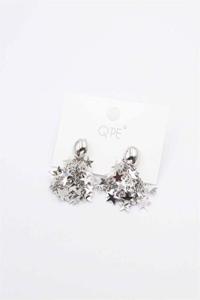 MENESSA Star Sequin Earrings - Silver