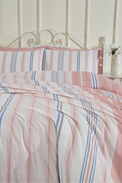 Rasel Tekstil طقم غطاء لحاف إيبيزا P قطن u CH مزدوج مقاس 200x220 سم سالمون