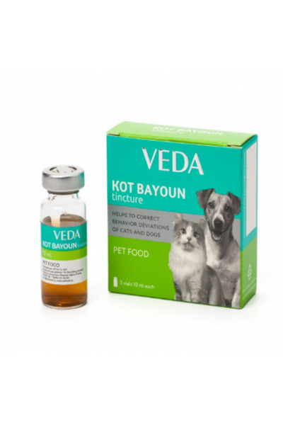 Vedavet Veda Kot Bayoun 30 ml Sıvı Kedi & Köpek Sakinleştirici Damla (Kızgınl...