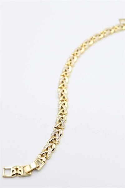 MENESSA سوار شوبينج المرصع بالأحجار - ذهبي