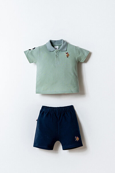 U.S. Polo Assn. Erkek Bebek Yeşil Şort Takım