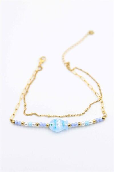 MENESSA Fish Anklet - Gold