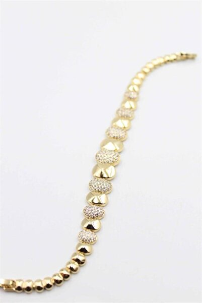 MENESSA سوار شوبينج المرصع بالأحجار - ذهبي