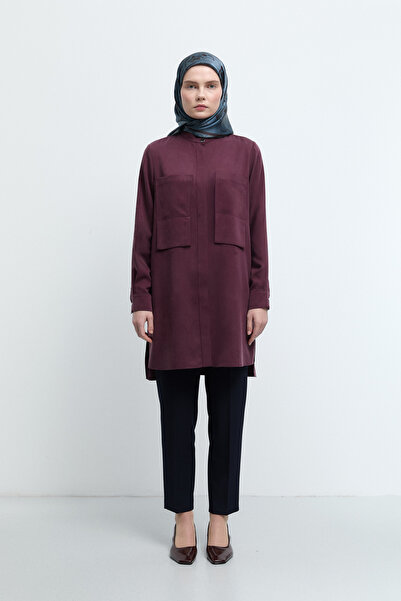 Tuğba Beli Lastikli Basic Pantolon - Lacivert