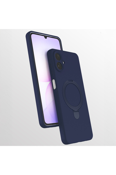 Paladyum Case غطاء سامارا من السيليكون باللون الأزرق الداكن متوافق مع حامل Ma...