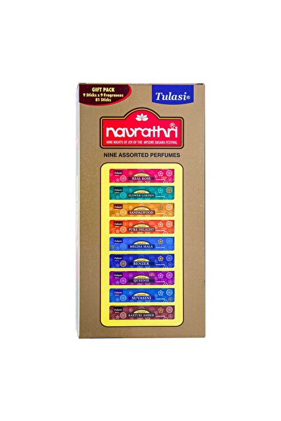 Tulasi Sarathi Navrathari Nine Assorted Perfumes Incense Sticks