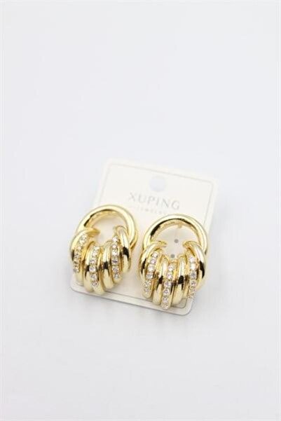 MENESSA Jewelled Hoop Earrings - Gold