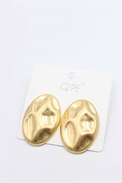 MENESSA Matte plate earrings - gold