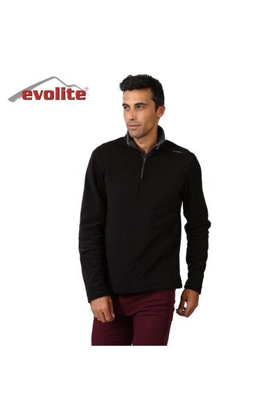 Evolite Fuga Men's Micro Fleece Sweater - Black